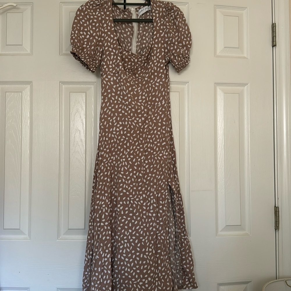 Pink Speckled Spring Dress